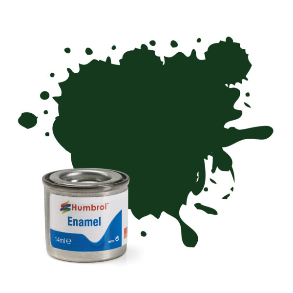 Humbrol Enamel Gloss Brunswick Green No3 14ml