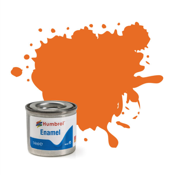 Humbrol Enamel Matt Orange No 46 14ml