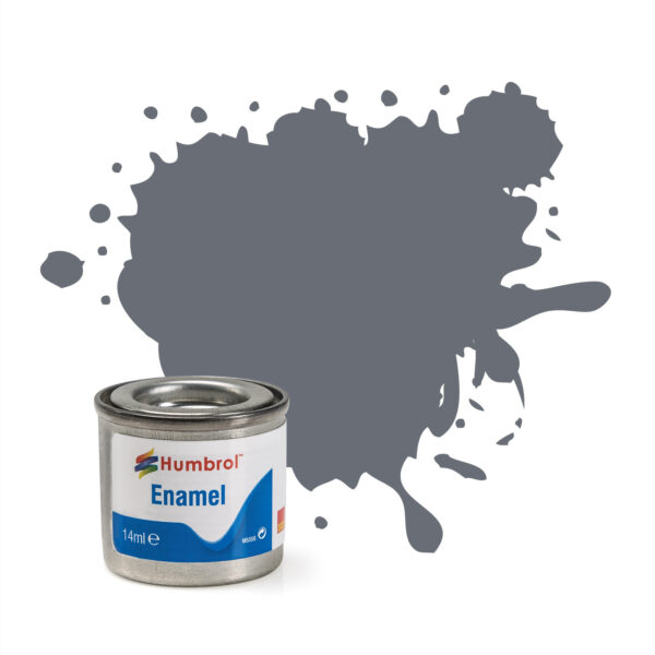 Humbrol Enamel Gloss Dark Ad Grey No5 14ml