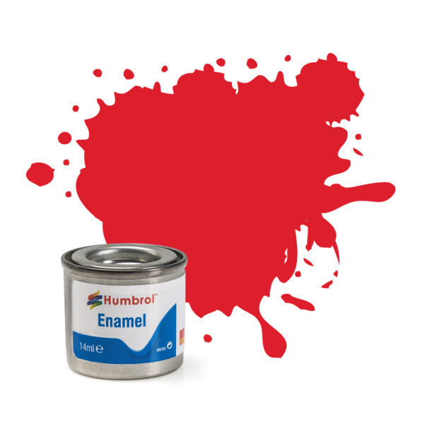 Humbrol Enamel Gloss Bright Red No19 14ml