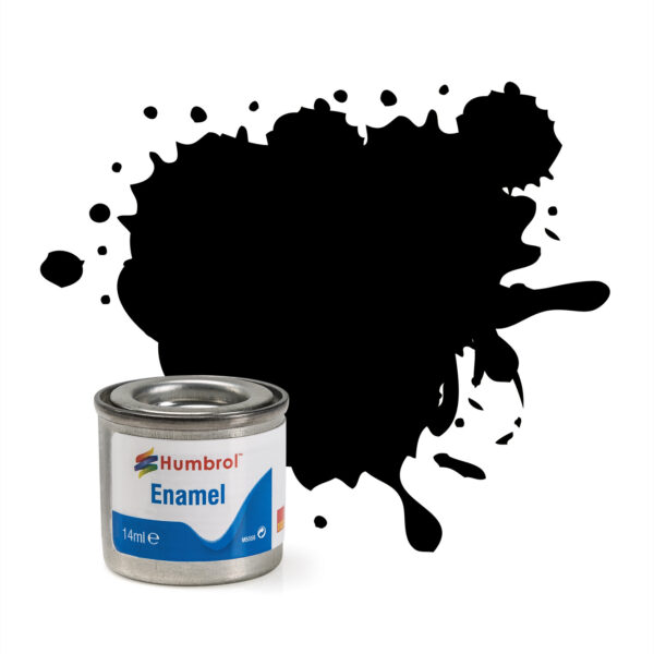 Humbrol Enamel Matt Black No33
