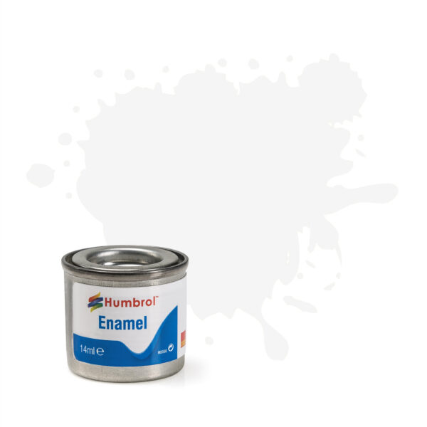 Humbrol Enamel Satin White No 130 14ml